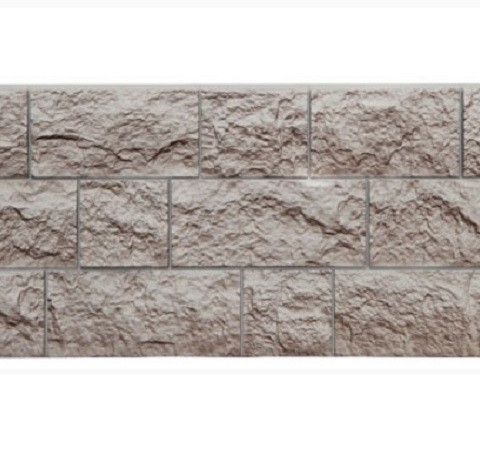 Тут изображение Фасадные панели Натуральный камень FELS перламутровый