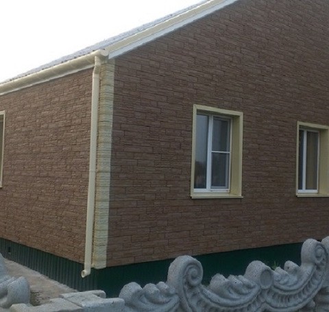 Тут изображение Фасадные панели Натуральный камень FELS Ржаной