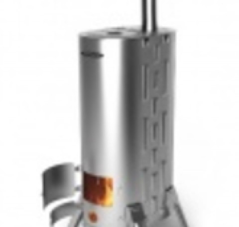 Тут изображение Печь портативная Термофор Дуплет-2 Inox, варочная, дровяная
