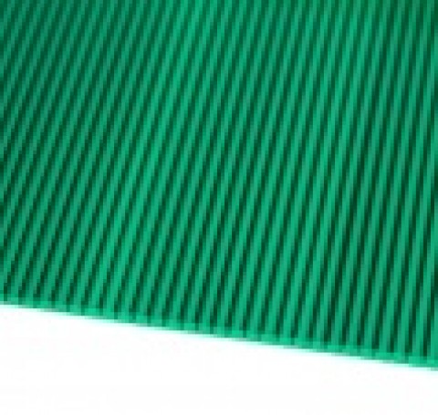 Тут изображение Поликарбонат сотовый 10 мм зеленый 2,1х12м, УФ-защита, Кронос