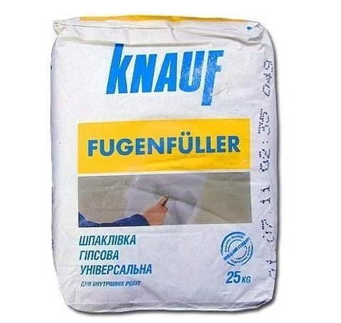 Тут изображение Шпаклевка гипсовая универсальная Кнауф Фуген (Knauf Fugen), 25кг