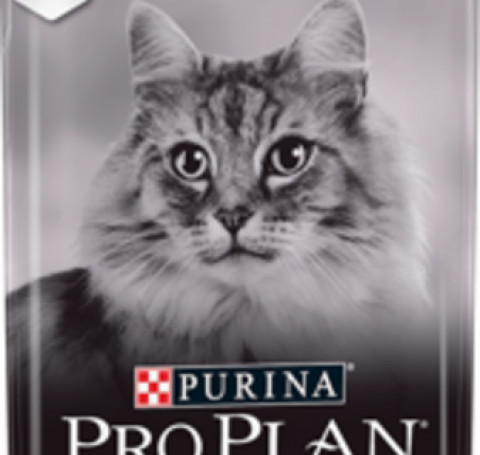 Тут изображение Корм PRO PLAN Elegant Adult для взрослых кошек с чувствительной кожей с лососем, 400 гр
