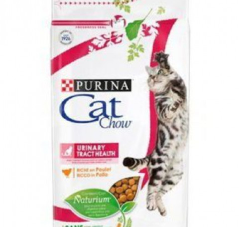 Тут изображение PURINA Cat Chow Adult Urinary Tract Health c высоким содержанием домашней птицы, 400 гр