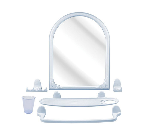 Тут изображение Зеркало для ванны с полочкой