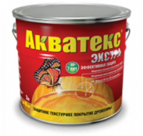 Тут изображение АКВАТЕКС-ЭКСТРА защитно-декоративное покрытие для древесины 3л