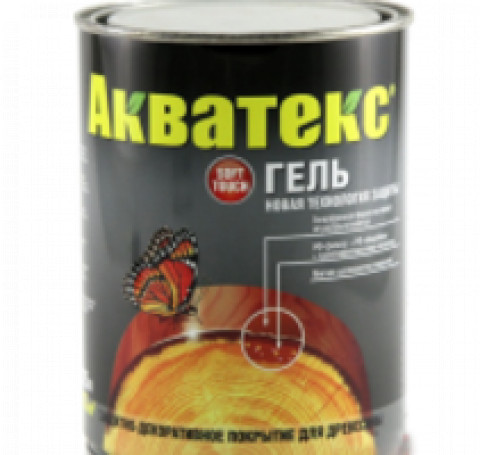Тут изображение АКВАТЕКС-ГЕЛЬ Защитно-декоративное тиксотропное покрытие для древесины 0.75л
