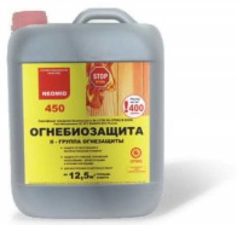 Тут изображение НЕОМИД 450 Огнебиозащита для древесины 10 кг