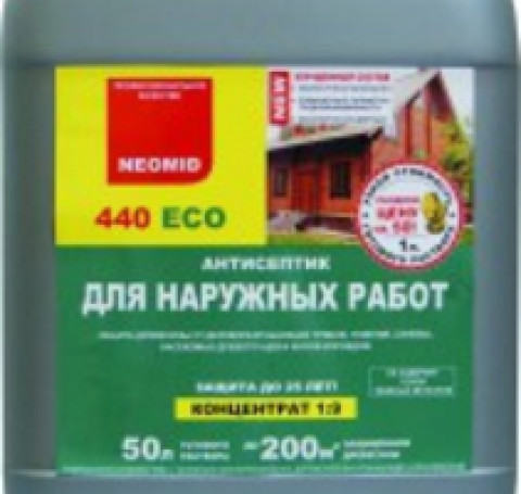 Тут изображение НЕОМИД 440 Eco Антисептик-консервант для наружных работ 1:9 5кг