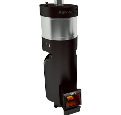 Тут изображение Печь Grill'D Aurora 160 long black для бани