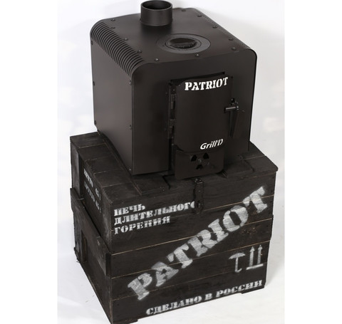 Тут изображение Печь отопительная PATRIOT Grill'D black