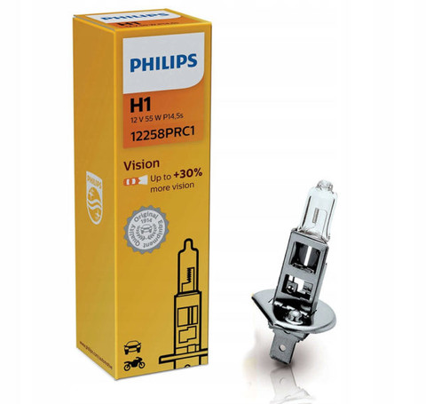 Тут изображение Лампа галогенная H1 Philips +30% 07344 12/55