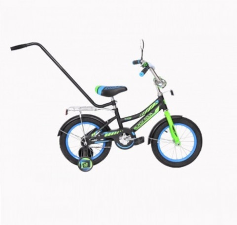 Тут изображение KG1418 Велосипед Black Aqua Lucky 14