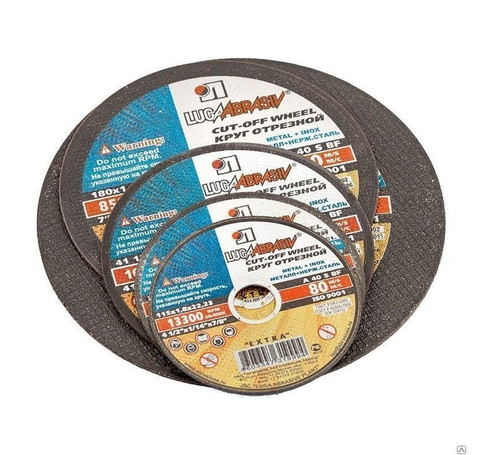 Тут изображение 115х1,0х22 A 54 S BF 80 (14А БУ) мет.+нерж. круг отр. Луга