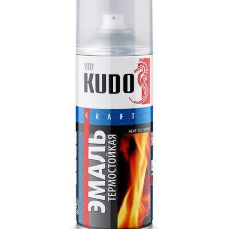 Тут изображение KUDO Термостойкая синяя- спрей 0,4л.