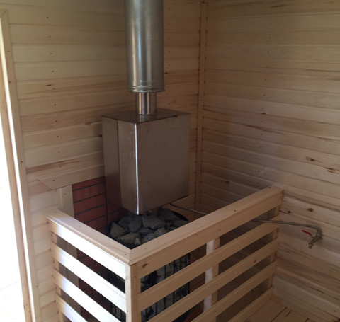 Тут изображение Классическая каркасная баня 2×4