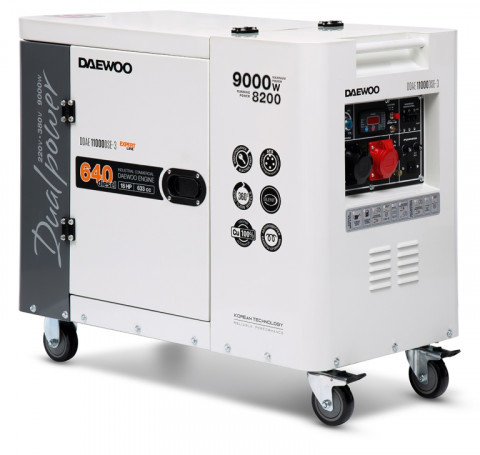 Тут изображение Генератор дизельный DDAE 11000DSE-3 DAEWOO