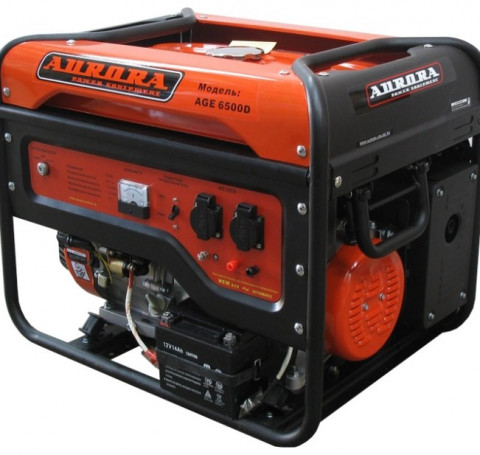 Тут изображение Генератор Aurora (Аврора) ADE 6500 D (мах 5,5кВт эл.ст. 220В) ДИЗЕЛЬ