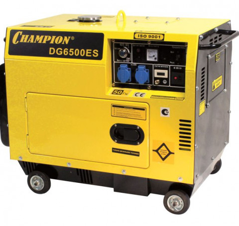 Тут изображение Генератор дизельный CHAMPION DG6500ES