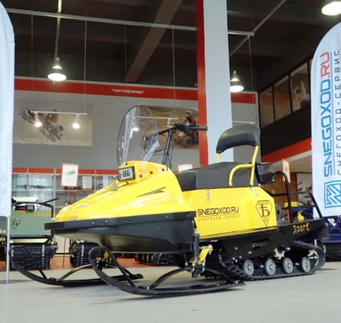 Тут изображение Миниснегоход Бурлак Егерь SPORT M (20 л.с., макс. комплектация, склизовая подвеска, стандартна база)