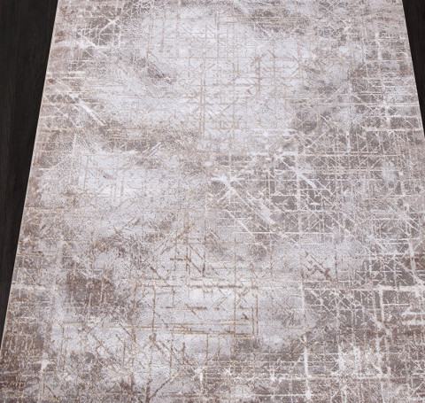 Тут изображение Ковер LP 323 - CREAM / BROWN - Прямоугольник - коллекция AJMAL 0.80x1.50