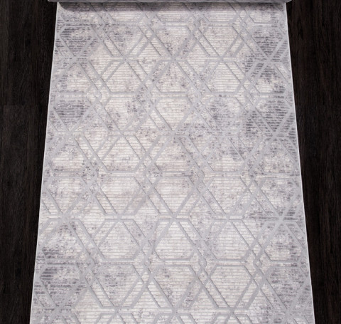 Тут изображение Ковровая дорожка 22366A - GREY SHR / L.GREY - коллекция ALANYA 1.20x25.00