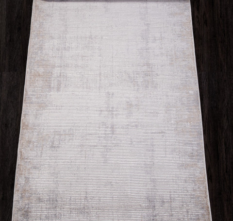 Тут изображение Ковровая дорожка 22376A - WHITE / L.GREY - коллекция ALANYA 1.60x25.00