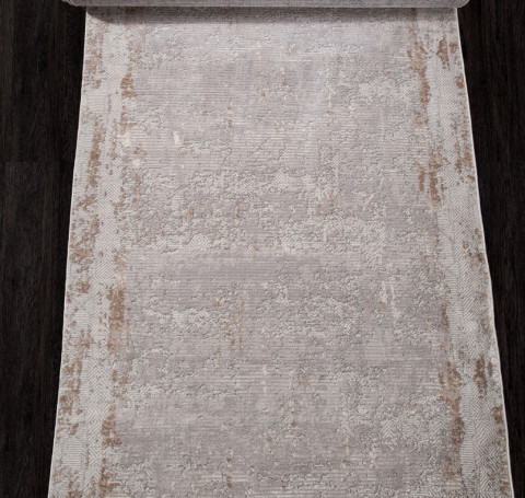 Тут изображение Ковровая дорожка 22400A - WHITE / GREY SHR - коллекция ALANYA 0.80x25.00