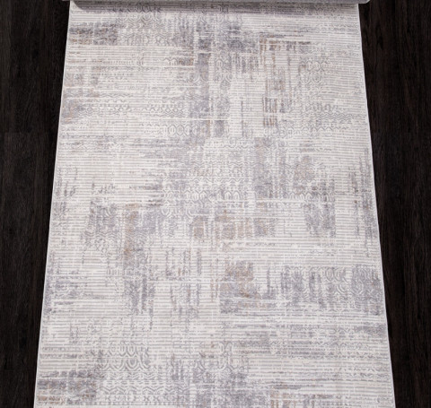 Тут изображение Ковровая дорожка 22403A - WHITE / GREY SHR - коллекция ALANYA 1.20x25.00