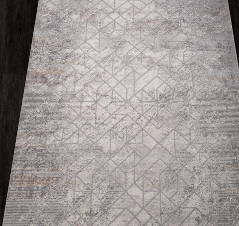 Тут изображение Ковер 22562A - WHITE / L.GREY - Прямоугольник - коллекция ALANYA 0.80x1.50