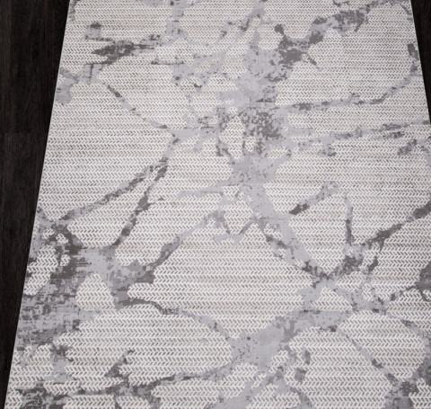Тут изображение Ковер 22565A - WHITE / GREY SHR - Прямоугольник - коллекция ALANYA 0.80x1.50
