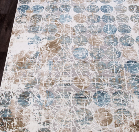 Тут изображение Ковер 12026 - CREAM / BLUE - Прямоугольник - коллекция ALLURES 2.40x3.40