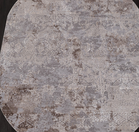 Тут изображение Ковер 03851C - GREY / BROWN - Овал - коллекция ARMINA 0.80x1.50