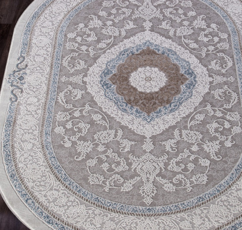 Тут изображение Ковер 03874A - BLUE / BLUE - Овал - коллекция ARMINA 4.00x5.00