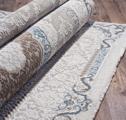 Тут изображение Ковер 03874A - BLUE / BLUE - Прямоугольник - коллекция ARMINA 4.00x5.00