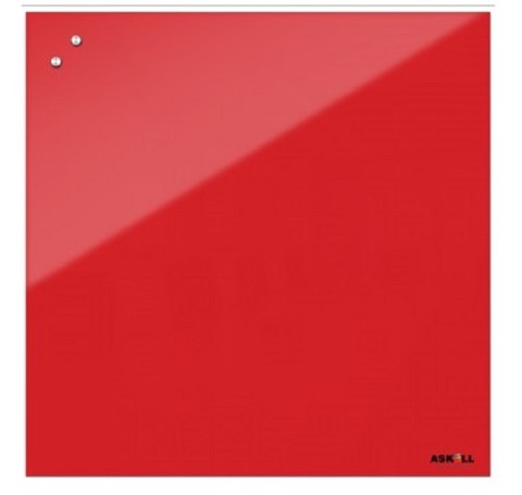 Тут изображение Магнитно-маркерная доска Askell Lux 100x100 красный