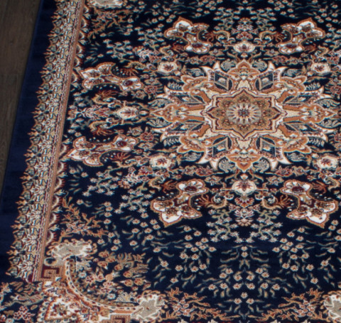 Тут изображение Ковер D521 - NAVY - Прямоугольник - коллекция ISFAHAN 2.00x2.85