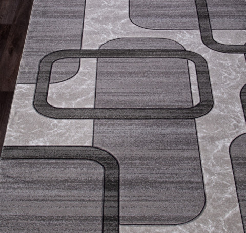 Тут изображение Ковер D465 - LIGHT GRAY - Прямоугольник - коллекция MEGA CARVING 1.00x2.00