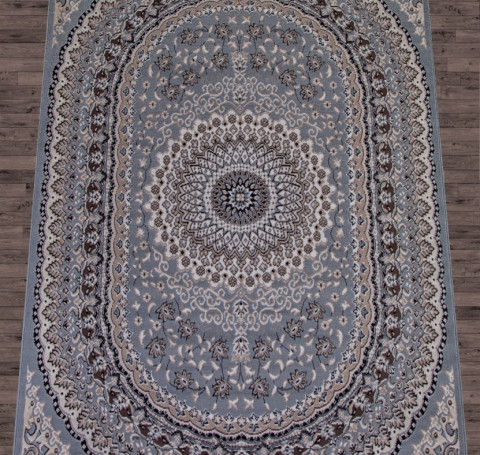 Тут изображение Ковер D504 - BLUE-BROWN - Прямоугольник - коллекция SIERRA 2.00x4.00