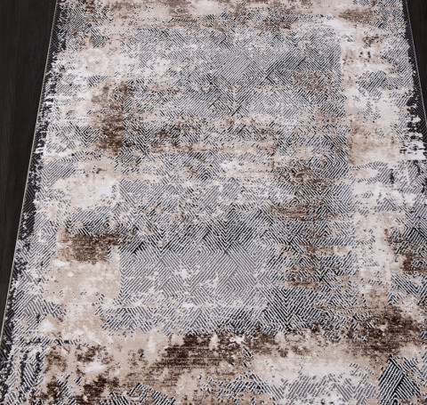Тут изображение Ковер PN012C - GREY / BROWN - Прямоугольник - коллекция PANAMA 0.78x1.50