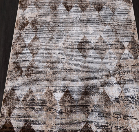 Тут изображение Ковер PN007C - GREY / BROWN - Прямоугольник - коллекция PANAMA 2.93x4.00