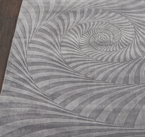 Тут изображение Ковер HL 704 - GREY - Прямоугольник - коллекция CARVING WOOL VISCOSE 1.60x2.30