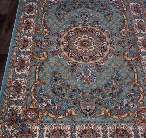 Тут изображение Ковер D728 - BLUE - Прямоугольник - коллекция SHAHREZA 0.80x1.40