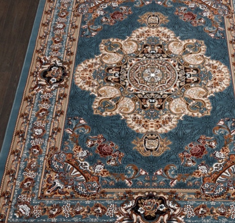 Тут изображение Ковер D727 - BLUE - Прямоугольник - коллекция SHAHREZA 1.20x1.70