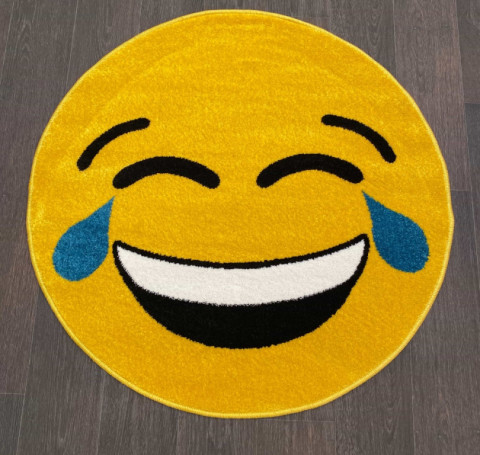 Тут изображение Ковер NC12 - YELLOW - Круг - коллекция SMILE