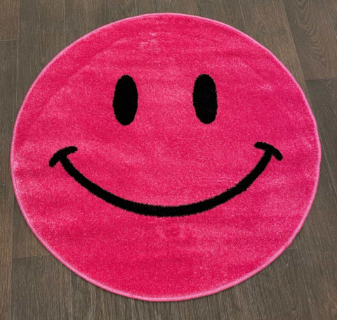 Тут изображение Ковер NC19 - PINK - Круг - коллекция SMILE