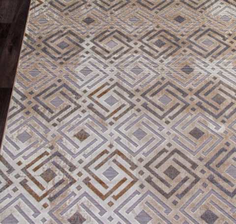 Тут изображение Ковер 6266 - BROWN-BEIGE - Прямоугольник - коллекция SIGMA 0.80x1.50