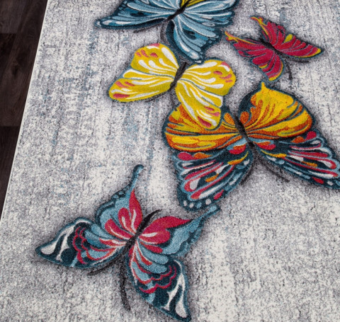 Тут изображение Ковер C064 - GRAY-MULTICOLOR - Прямоугольник - коллекция RIO 1.60x2.30