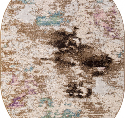 Тут изображение Ковер D734 - BEIGE - Овал - коллекция ROXY WF 0.80x1.40