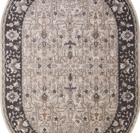 Тут изображение Ковер D741 - BEIGE - Овал - коллекция SERENITY 1.60x3.00