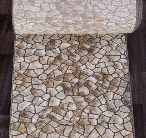 Тут изображение Ковровая дорожка D765 - BEIGE - коллекция SERENITY 1.20x25.00